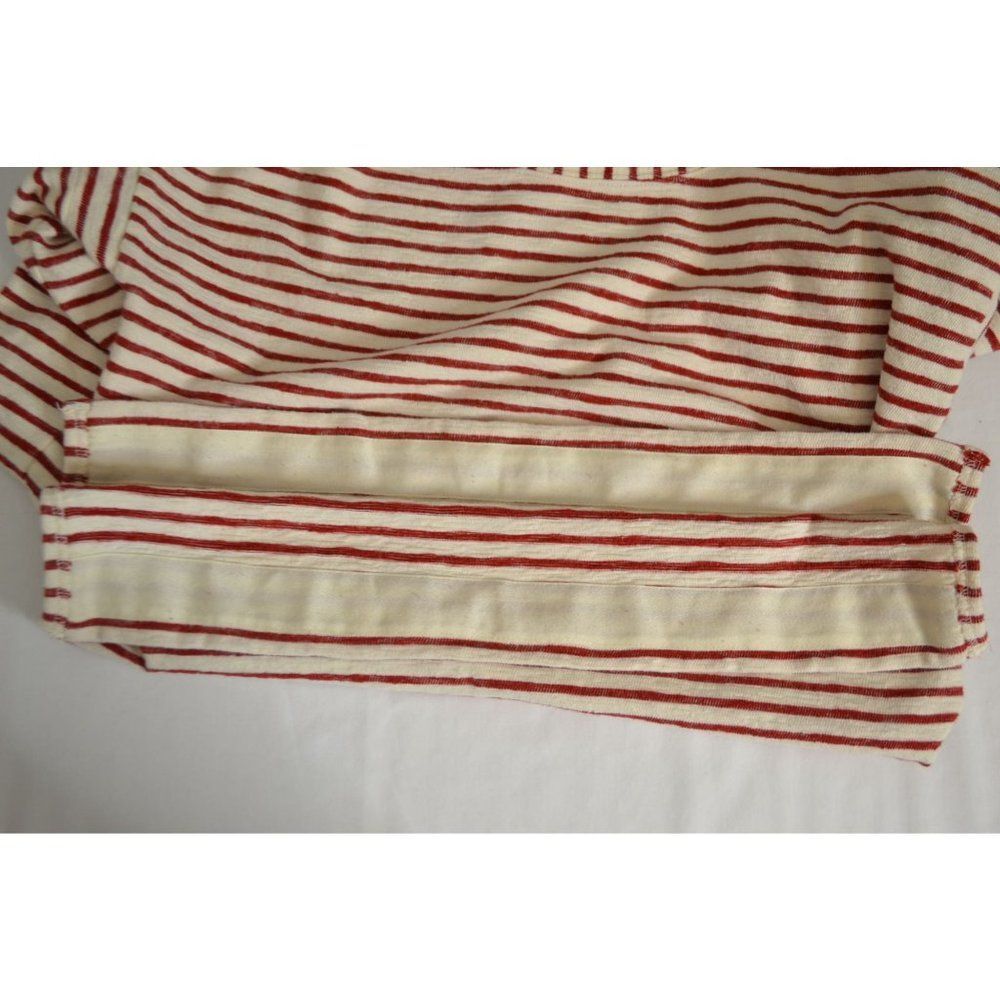 Madewell Surfbreeze Women's Medium Red Striped Long Sleeve Boat Neck Shirt - Picture 9 of 12